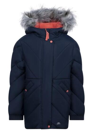 Trespass Buntee Damen Steppjacke mit Kapuze, blau