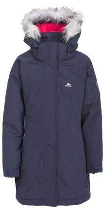 Trespass Fame Veste matelassée enfant mi-cuisses imperméable - Bleu/Anthracite