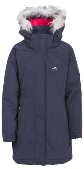 Trespass Fame Veste matelassée enfant mi-cuisses imperméable - Bleu/Anthracite