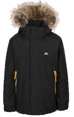 Trespass wyald - unisex kinderregenjas zwart 9/10