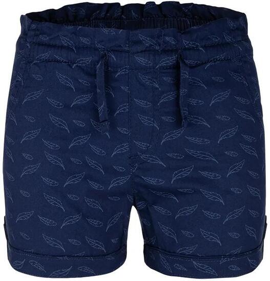 Short fille Loap Naffi, 100% coton, bleu