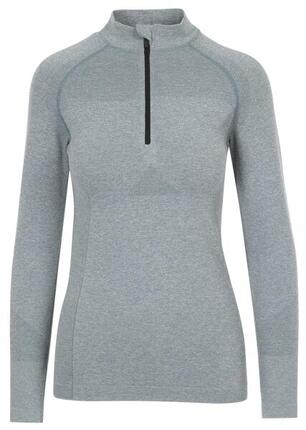 Trespass Pelina Zip Top actif femme manches longues Teal Mist