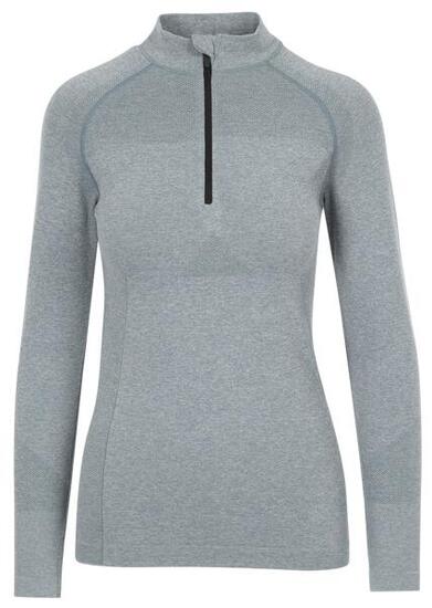 Trespass Pelina Zip Top actif femme manches longues Teal Mist