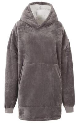 Trespass cosiness - oversized hoodie at300 stormgrijs