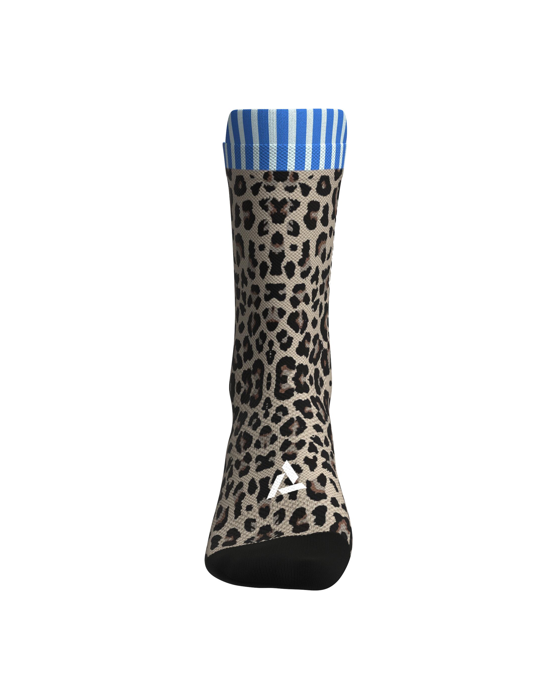 CHAUSSETTE DE TRAIL RUNNING FULLKROSS SOCKS LEOPARD X MARINIÈRE 3/6