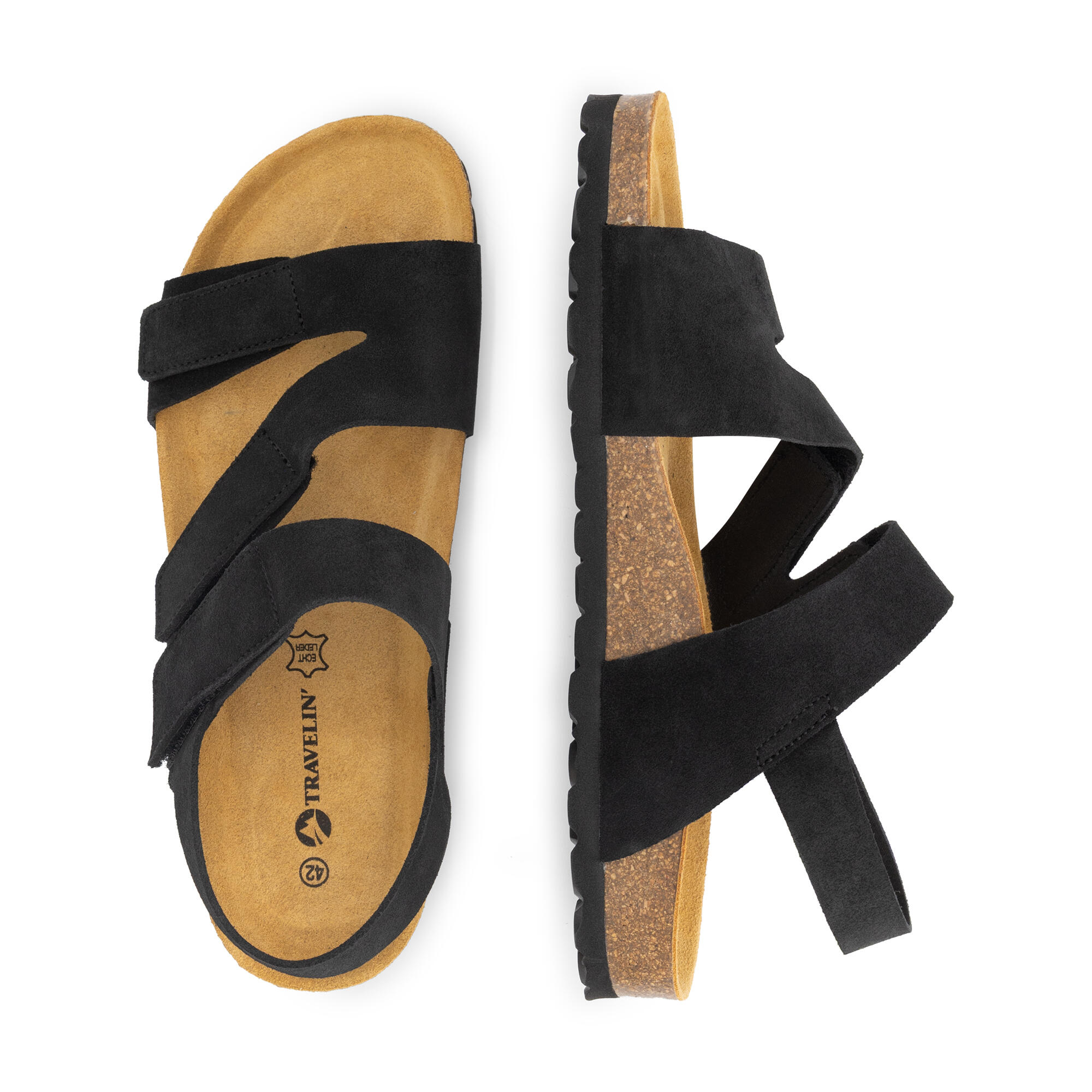 Hedeby Hombre - Sandalias - Ante - Negro 4/5