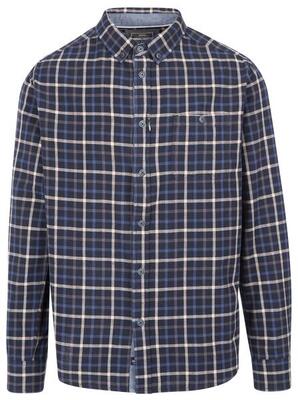 Trespass Withnell - Camicia casual in cotone da uomo a quadri blu