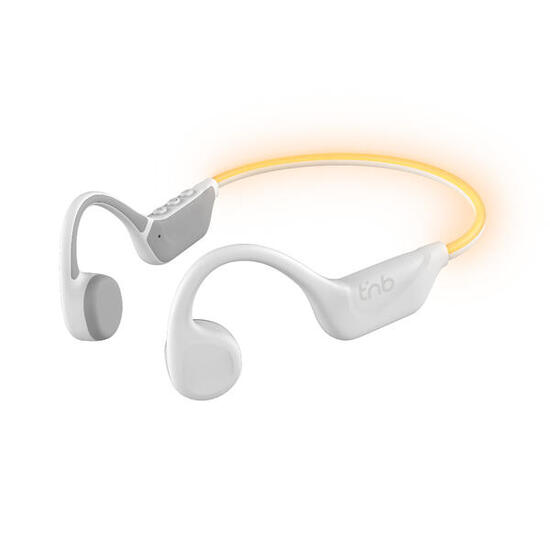 T'nB - Casque de sport lumineux à conduction osseuse, Energy Light blanc