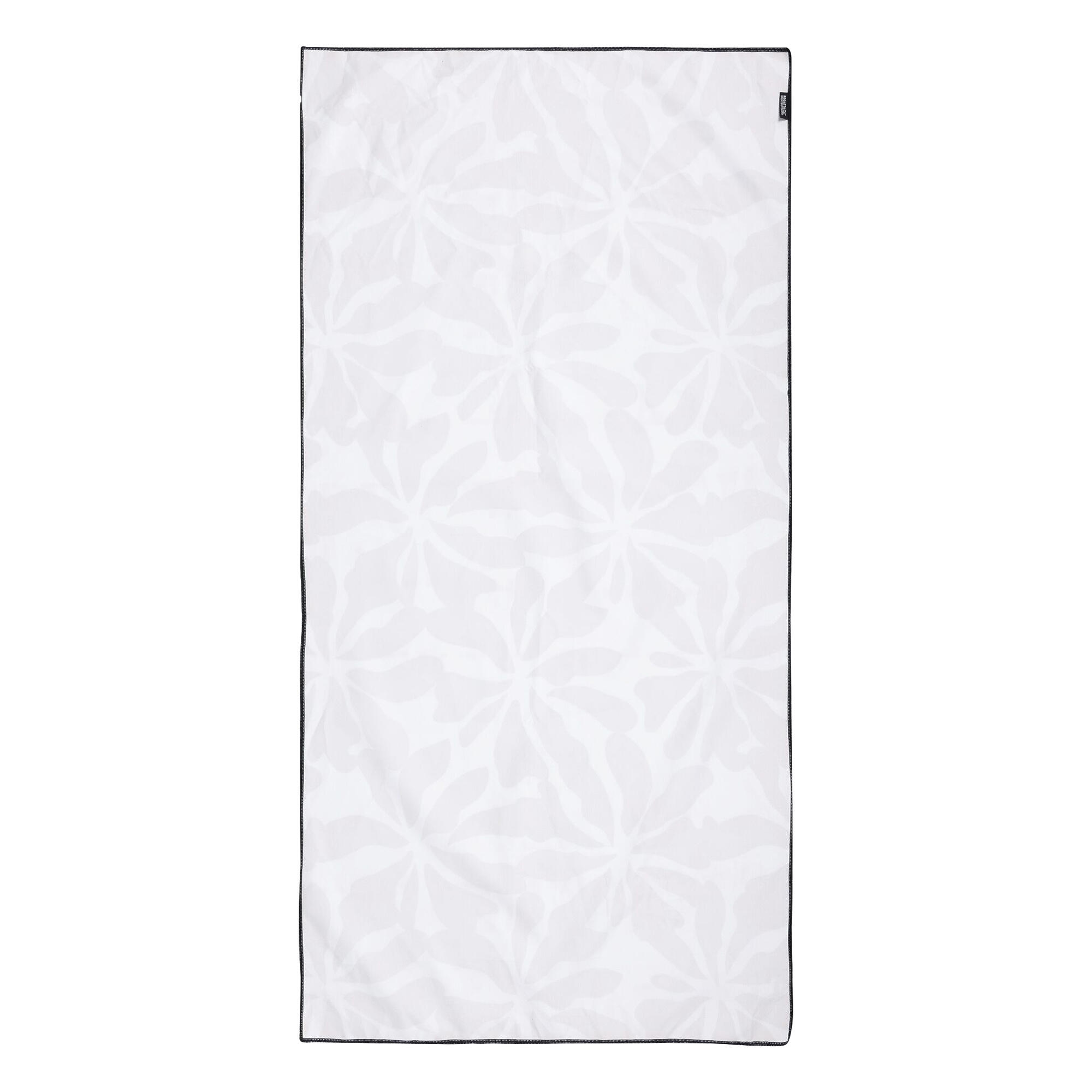Badetuch, Microfaser, Abstrakt Blumen Damen und Herren Beige 2/5