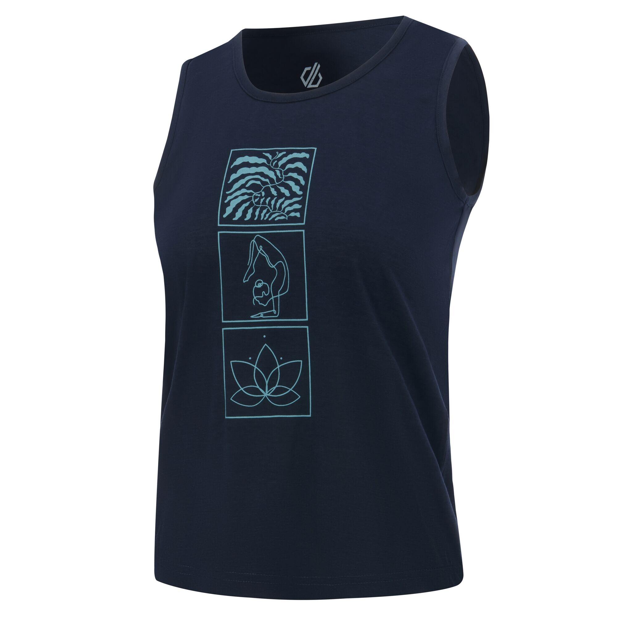 Camiseta Sin Mangas Harmonic Diseño Mandala Flor de Loto de Bambú para Mujer 3/4