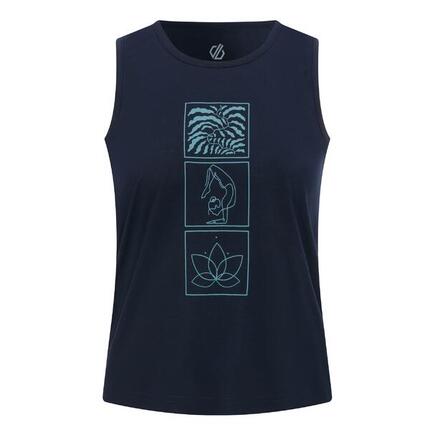 Débardeur Motif/style Fleur De Lotus HARMONIC Femme (Bleu Marine)