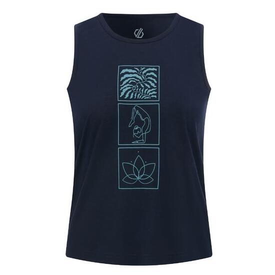 Débardeur Motif/style Fleur De Lotus HARMONIC Femme (Bleu Marine)