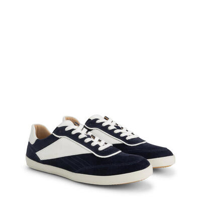 Flam heren - sneakers - leer - navy