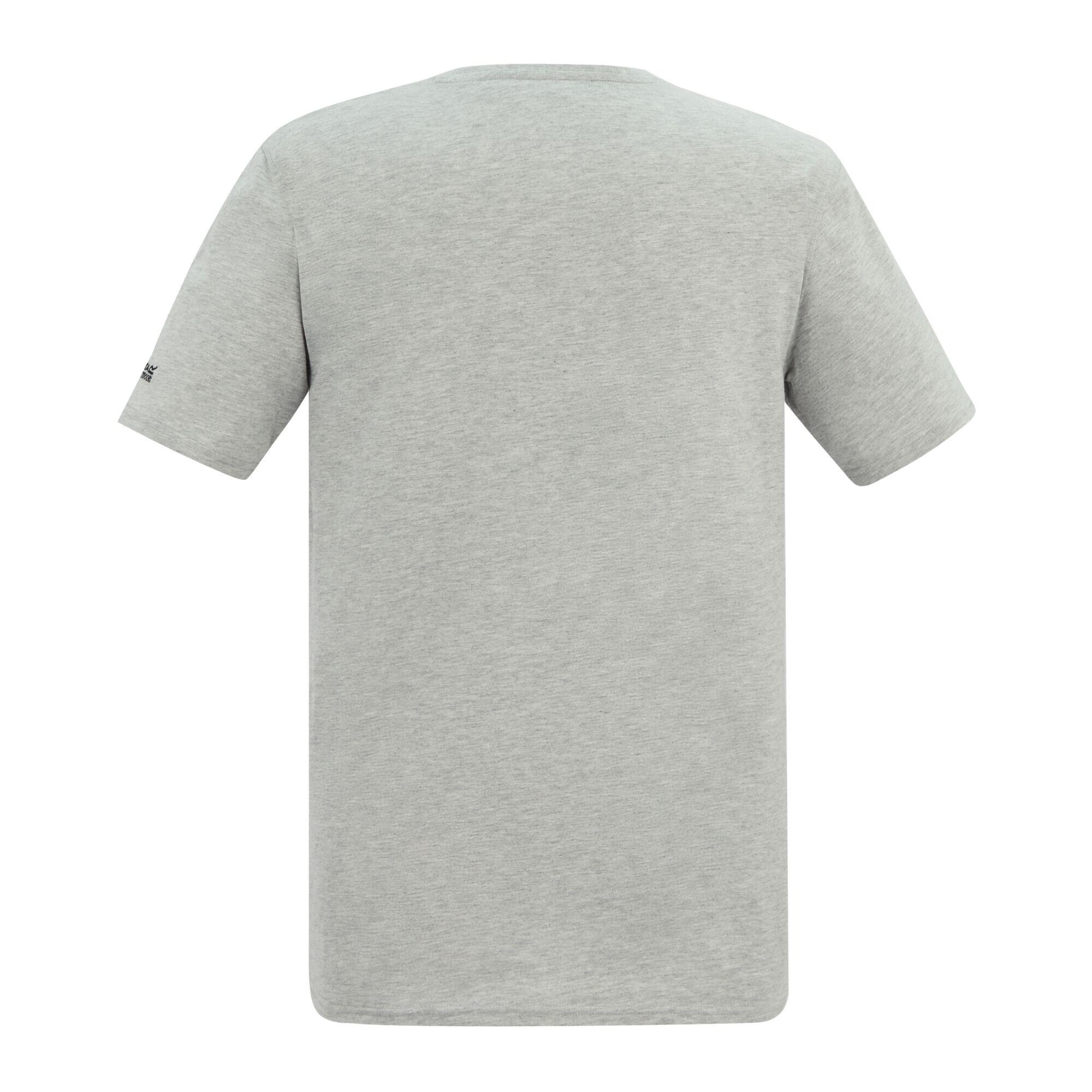 Mens Cline IX Palm Tree TShirt (Grey Marl) 2/5