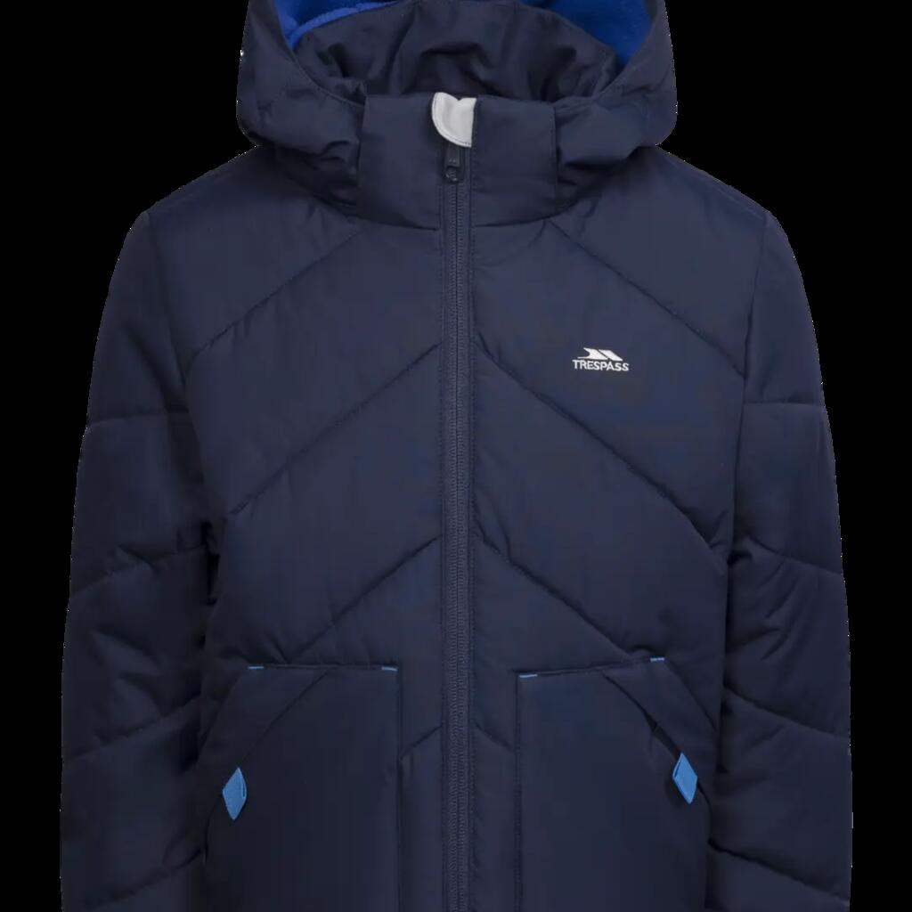2058 Quilted 3/4 Jacket with Detachable Hood