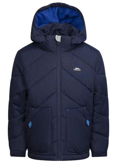 Trespass Ryssa Herren Steppjacke mit abnehmbarer Kapuze blau