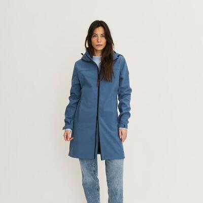 Marja dames - softshell jas - waterdicht - blauw