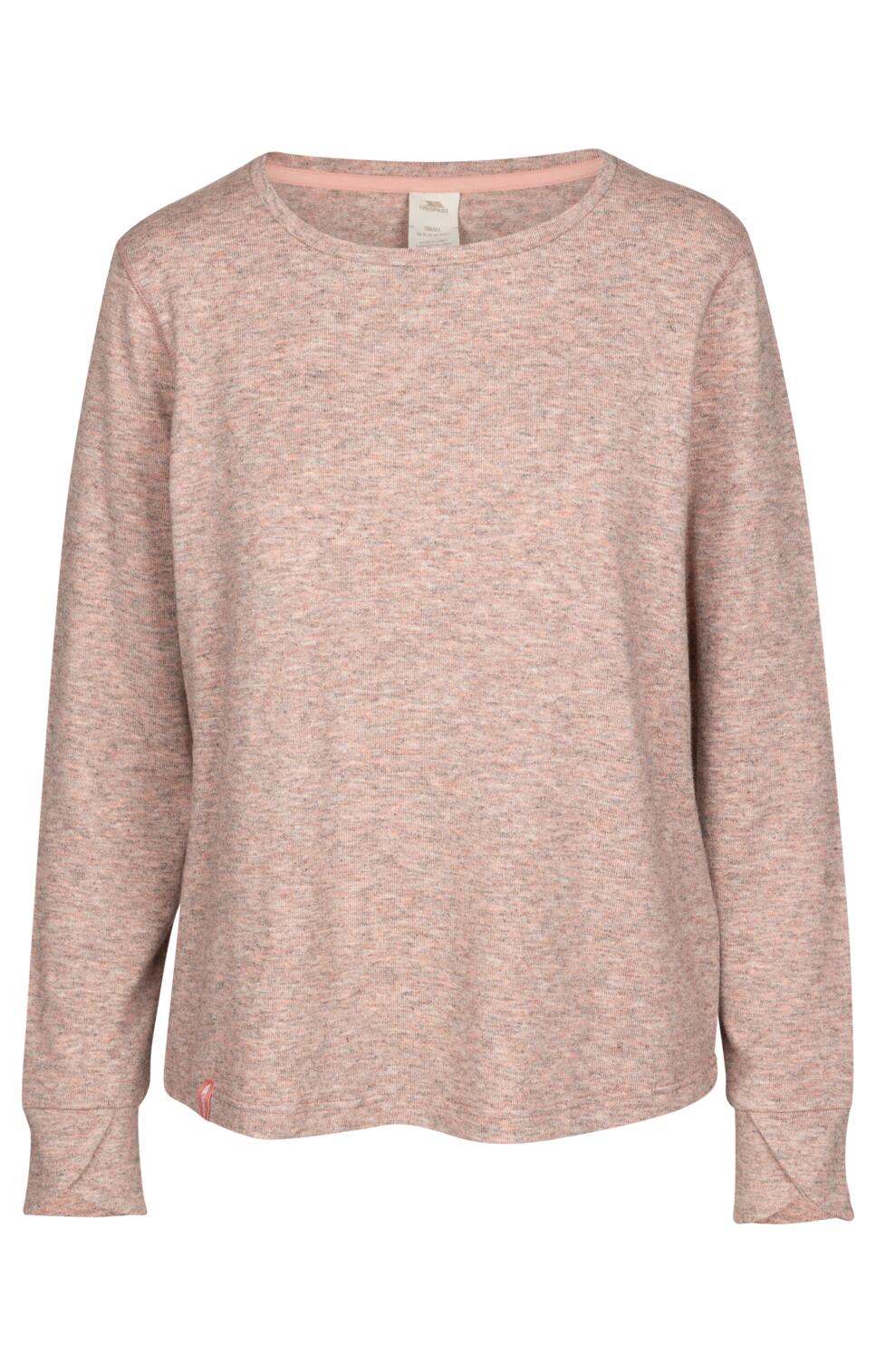 Trespass Rina top en maille femme manches longues Rose Shell Marl 1/1