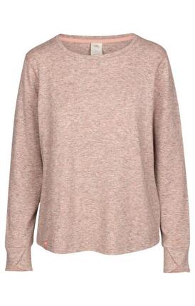 Trespass Rina - Top en maille femme manches longues rose chiné