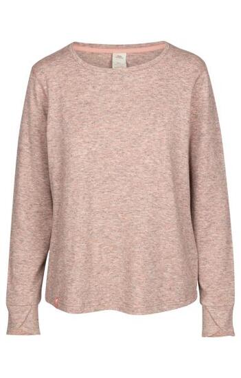 Trespass Rina - Top en maille femme manches longues rose chiné