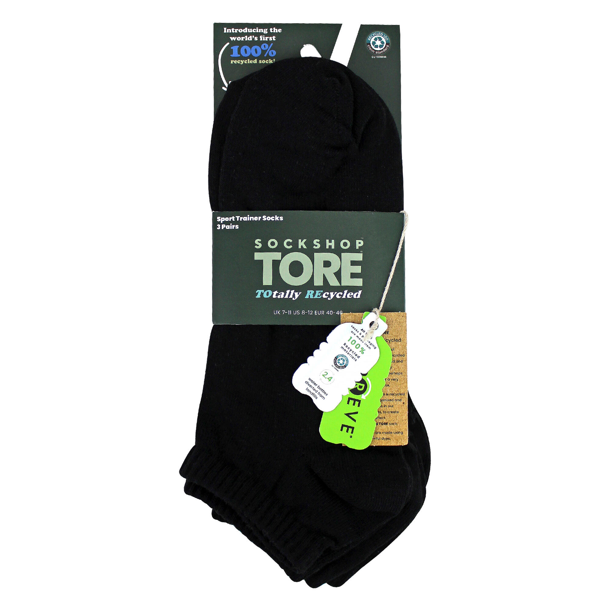 SOCKSHOP TORE - Lot de 3 paires de socquettes de sport homme 2/5