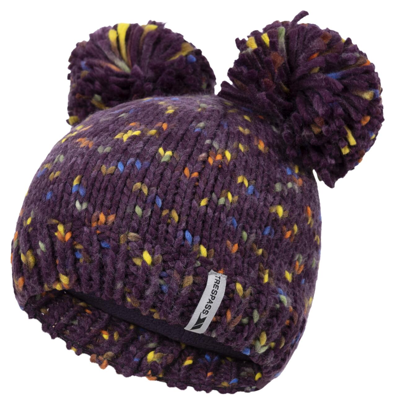2058 Trespass Ted - pălărie tricotată copii cu pompon Potent Purple