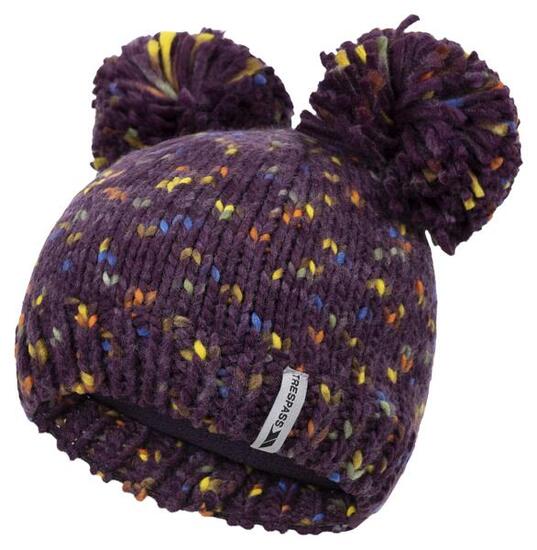 Bonnet enfant Trespass pompon Potent Purple