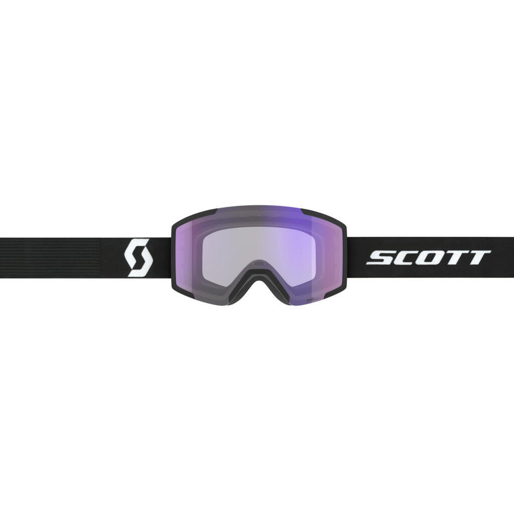 SCOTT Masque de ski SHIELD - MINERAL BLK WHT LS BLUE CHROME S2-4 2/3