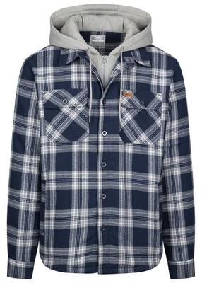 Trespass randie - casual overhemd voor heren, marineblauw geruit