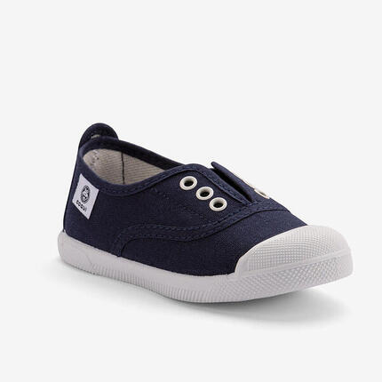 Coqui Kinder Canvas-Sneaker, blau, hergestellt in Spanien