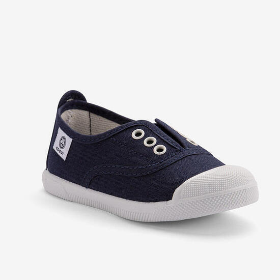 Coqui Kinder Canvas-Sneaker, blau, hergestellt in Spanien
