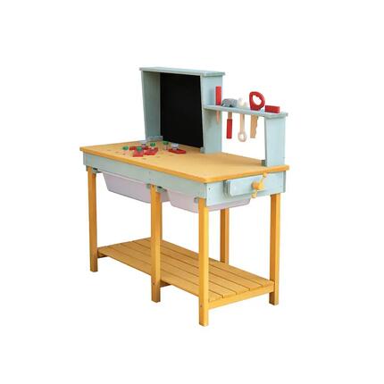 Etabli en bois TOOL - Bleu