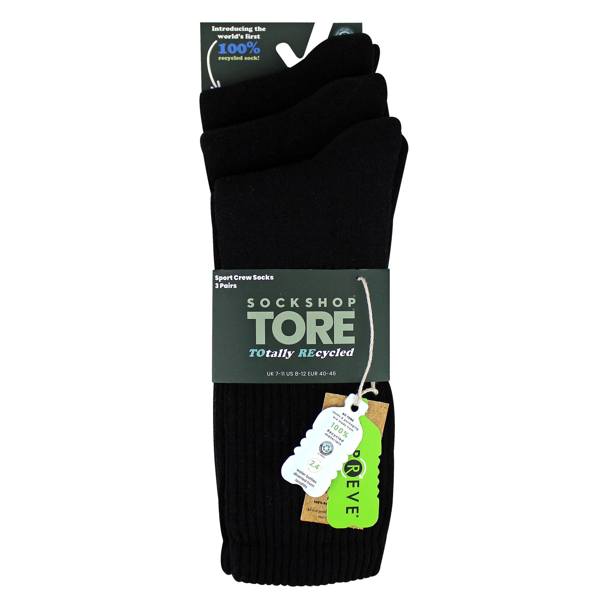 SOCKSHOP TORE - 3er Pack Herren Baumwoll Sportsocken Crew Stil 2/5