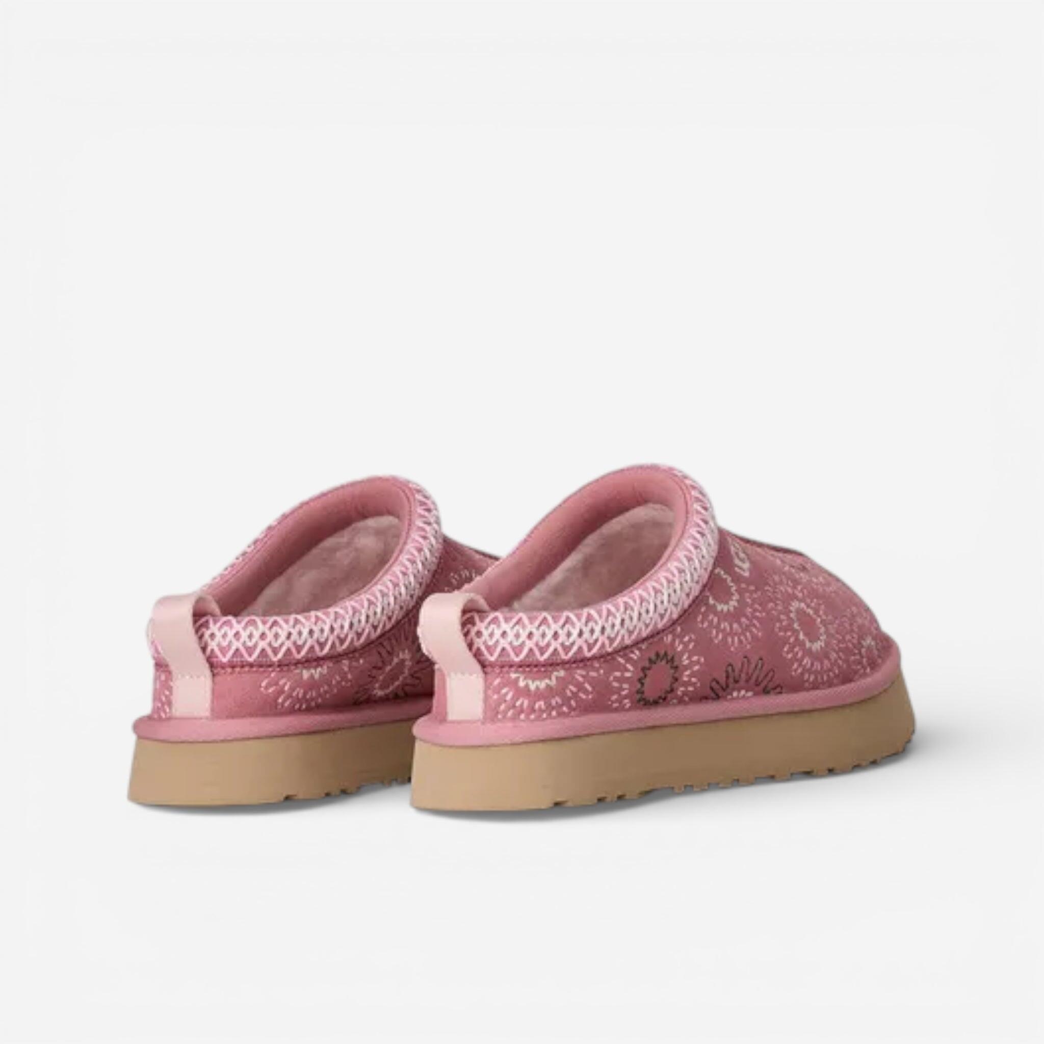 UGG Tazz Sun Stitch Slipper Horizon Pink (Kids) 3/4