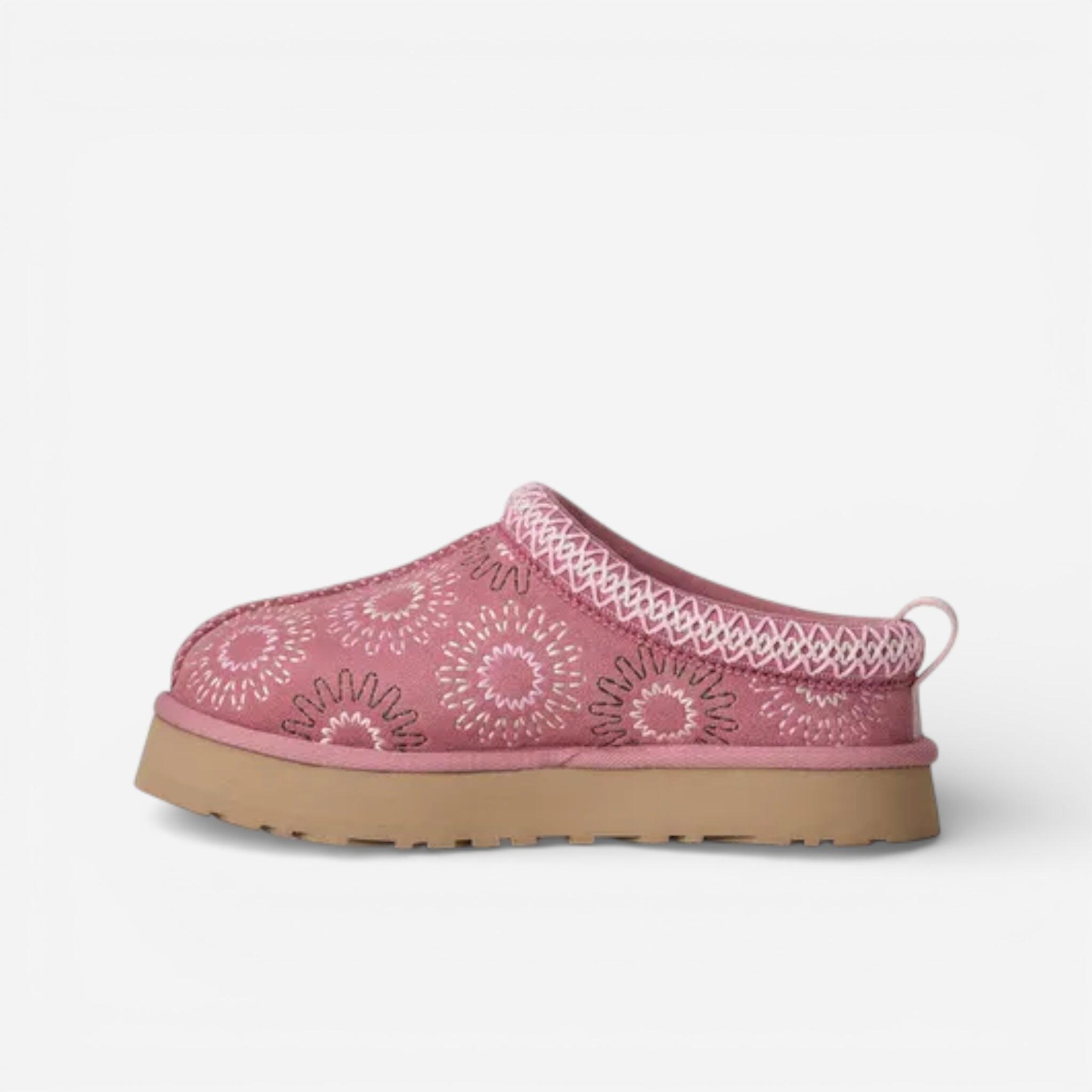 UGG Tazz Sun Stitch Slipper Horizon Pink (Kids) 2/4