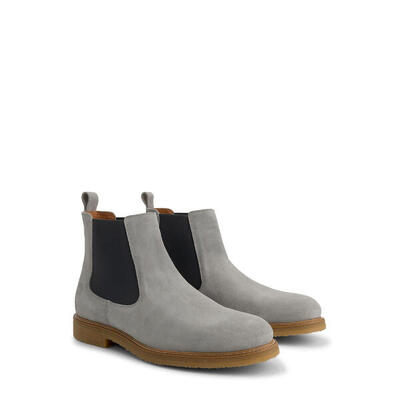 Ealing heren - chelseaboot - suede - grijs