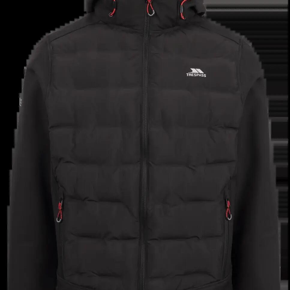 Trespass Alwero- Mannelijke hybride softshelljas Tp-75 zwart