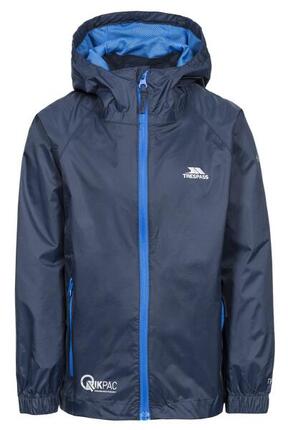 Veste Qikpac Trespass enfant unisexe pliable - bleu marine