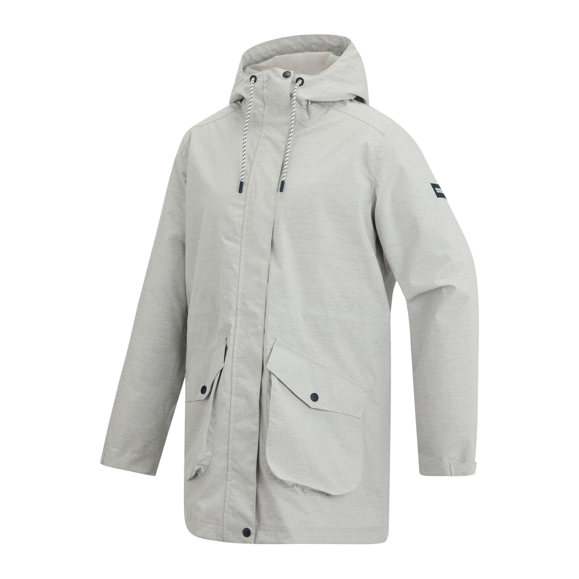 Veste Imperméable À Capuche NORANA Femme (Gris Chiné) 3/5
