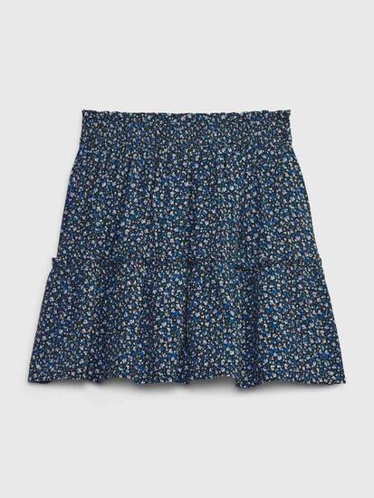 Jupe courte fille Gap avec shorts cousus, bleu foncé