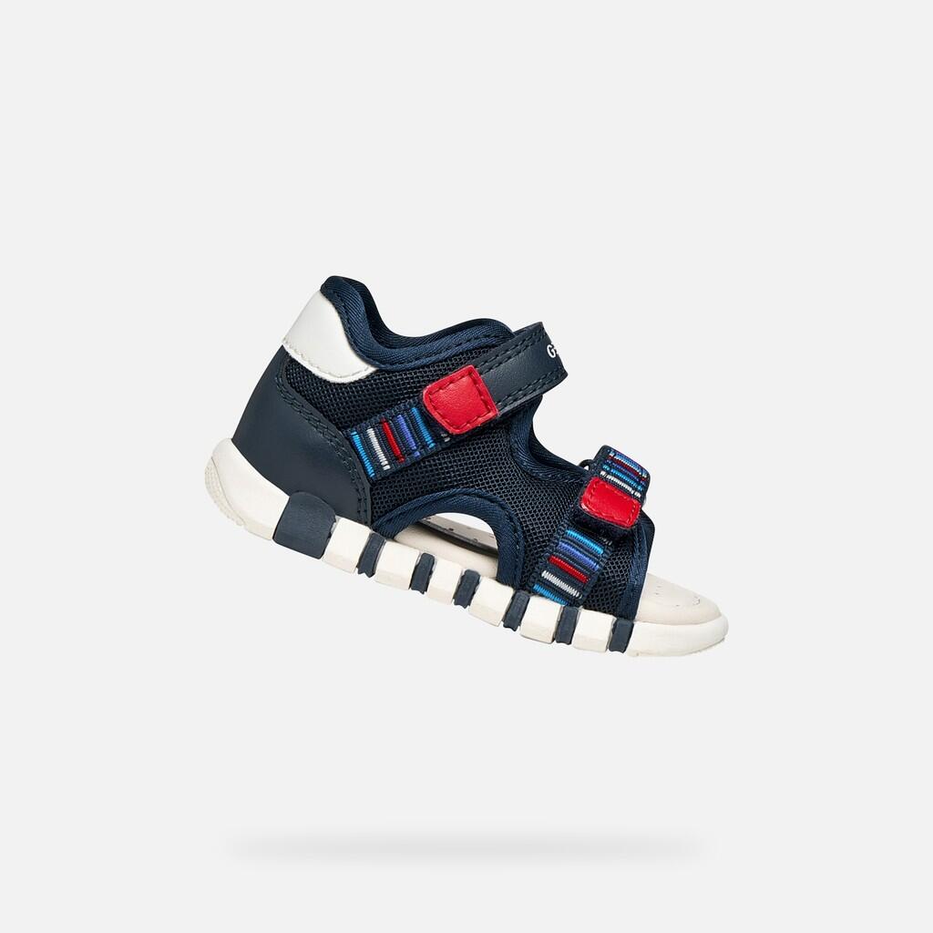 bleu navy / rouge