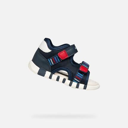 Sandales Bébé Garçon SANDAL IUPIDOO BABY BOY Bleu Marine/Rouge