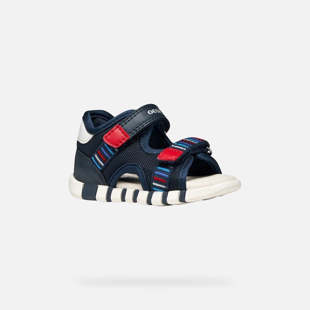 Sandales Bébé Garçon B SANDAL IUPIDOO BOY Bleu Marine/Rouge 4/7