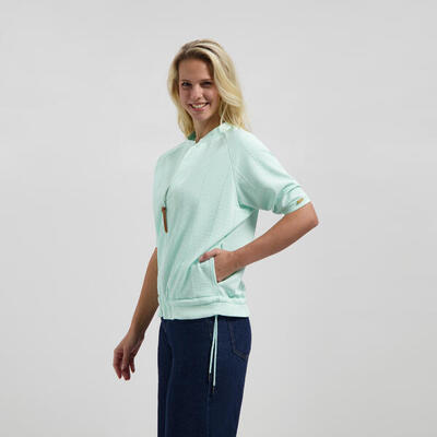 Yule dames - vest - korte mouwen - mintgroen