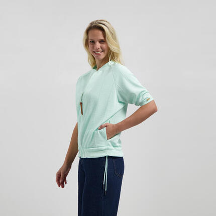 Yule Damen - Strickjacke - Kurzarm - Mintgrün