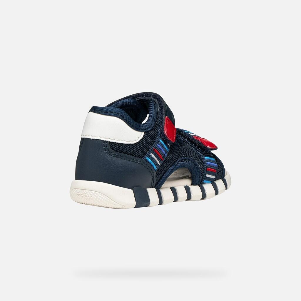 Sandales Bébé Garçon B SANDAL IUPIDOO BOY Bleu Marine/Rouge 6/7
