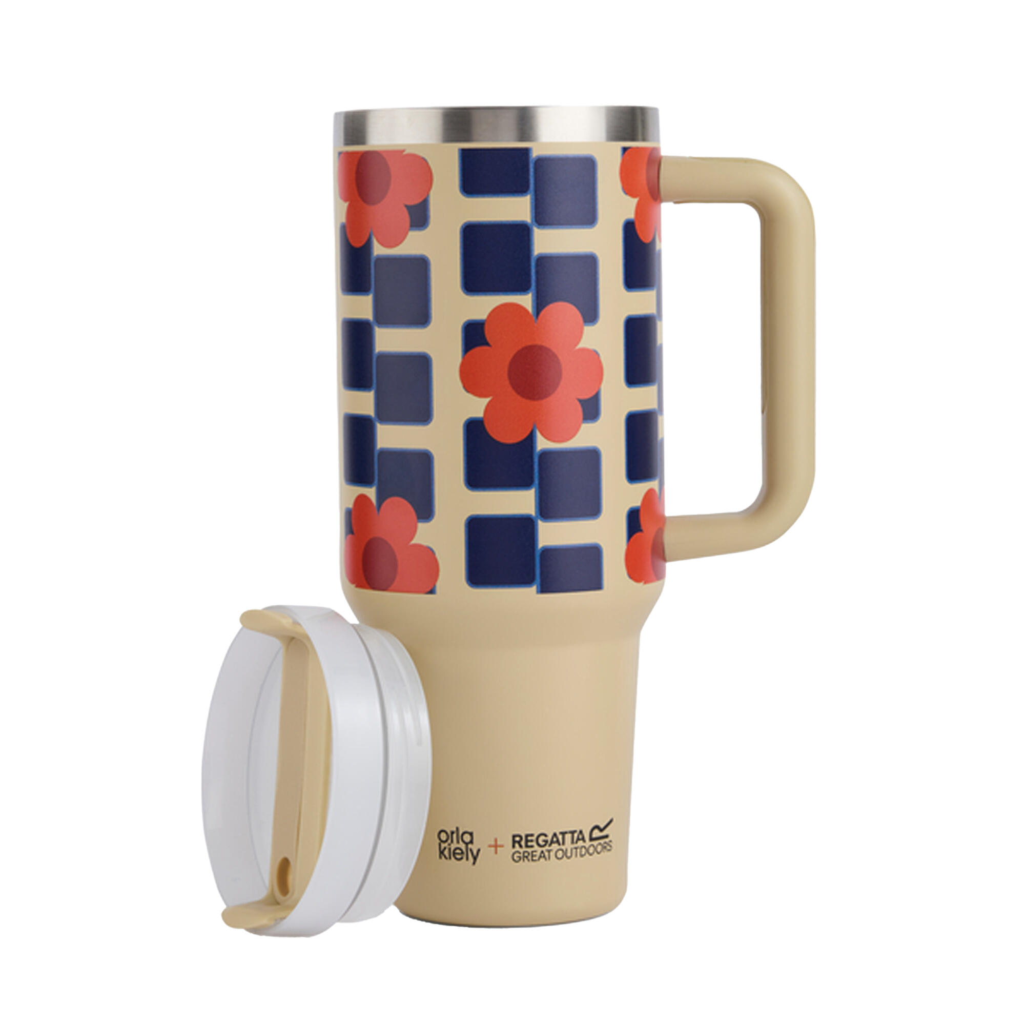 Mug De Voyage Motif/style Floral ORLA KIELY (Orange) 2/5