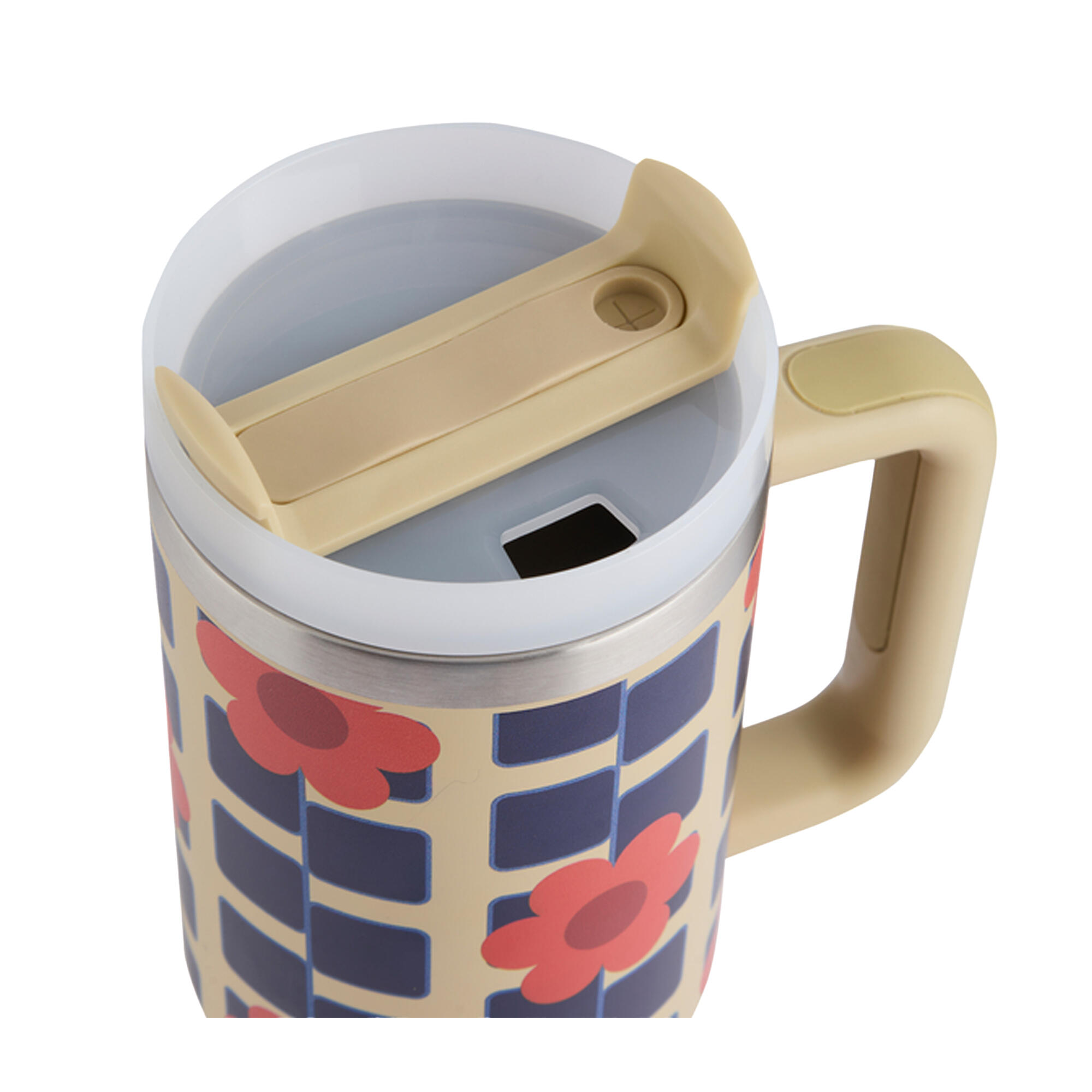 Mug De Voyage Motif/style Floral ORLA KIELY (Orange) 4/5