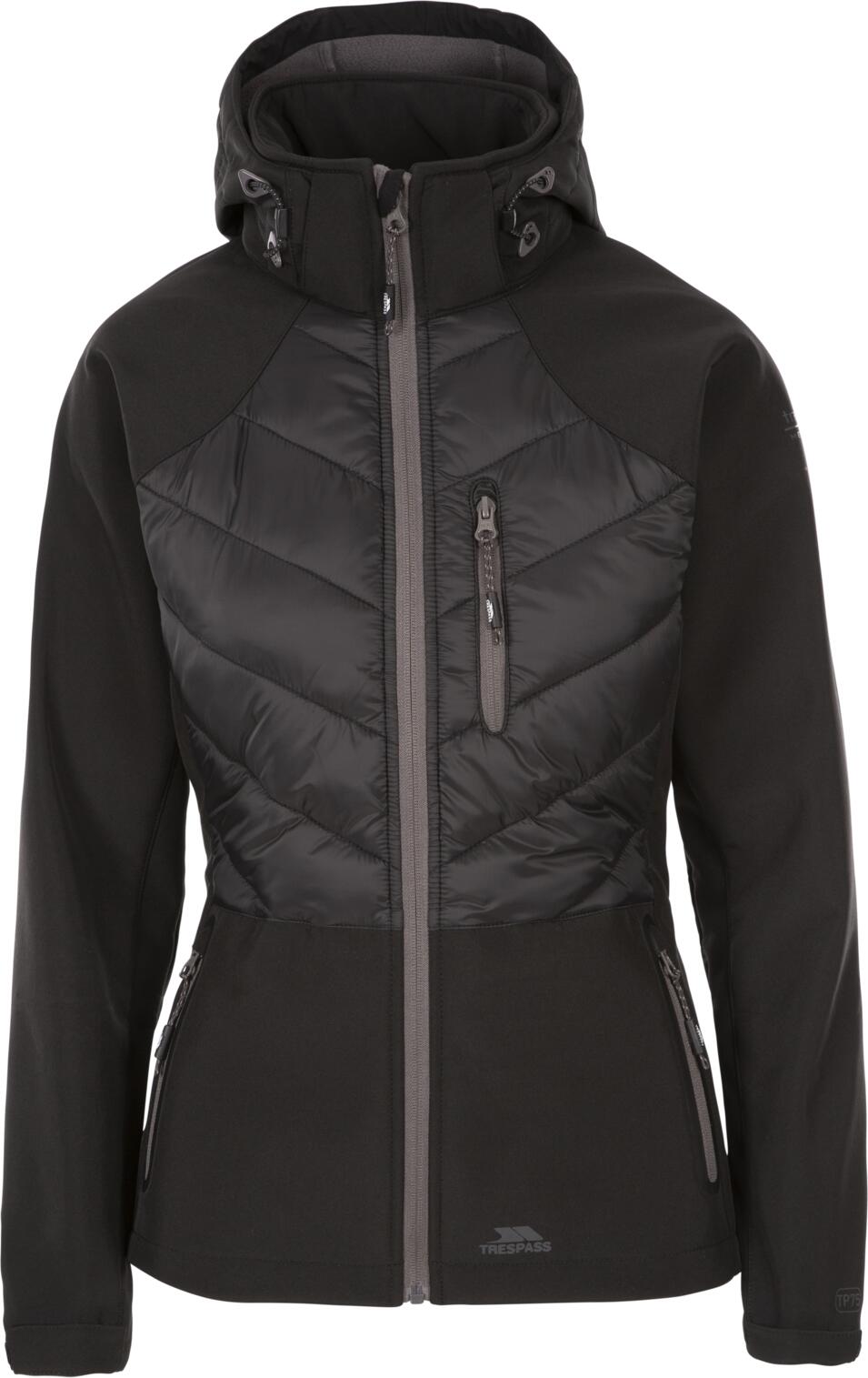 Trespass Elvira Chaqueta Softshell Mujer - Negro/Gris Oscuro 1/1