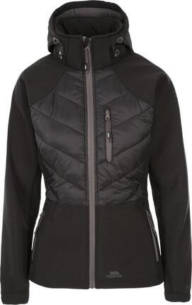 Trespass Elvira Damen Softshelljacke - Schwarz/Dunkelgrau